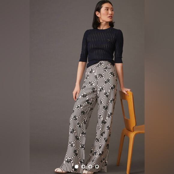 Anthro Maeve Escape Print Pants - Picture 1 of 8
